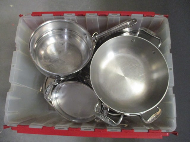 Set of All-Clad Stainless Pots and Pans: see pictures and preview for selection and condition 