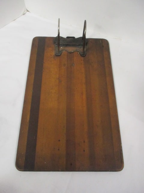 Vintage The Nathan Coleman Company Desk Wood Clipboard: 9 1/2" x 14 1/2"