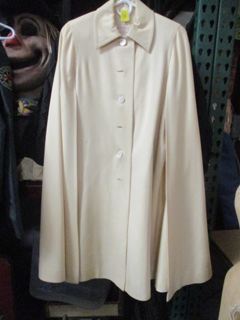 Vintage Handmade by Louisa Lined Cape Coat: appears to be Size Small