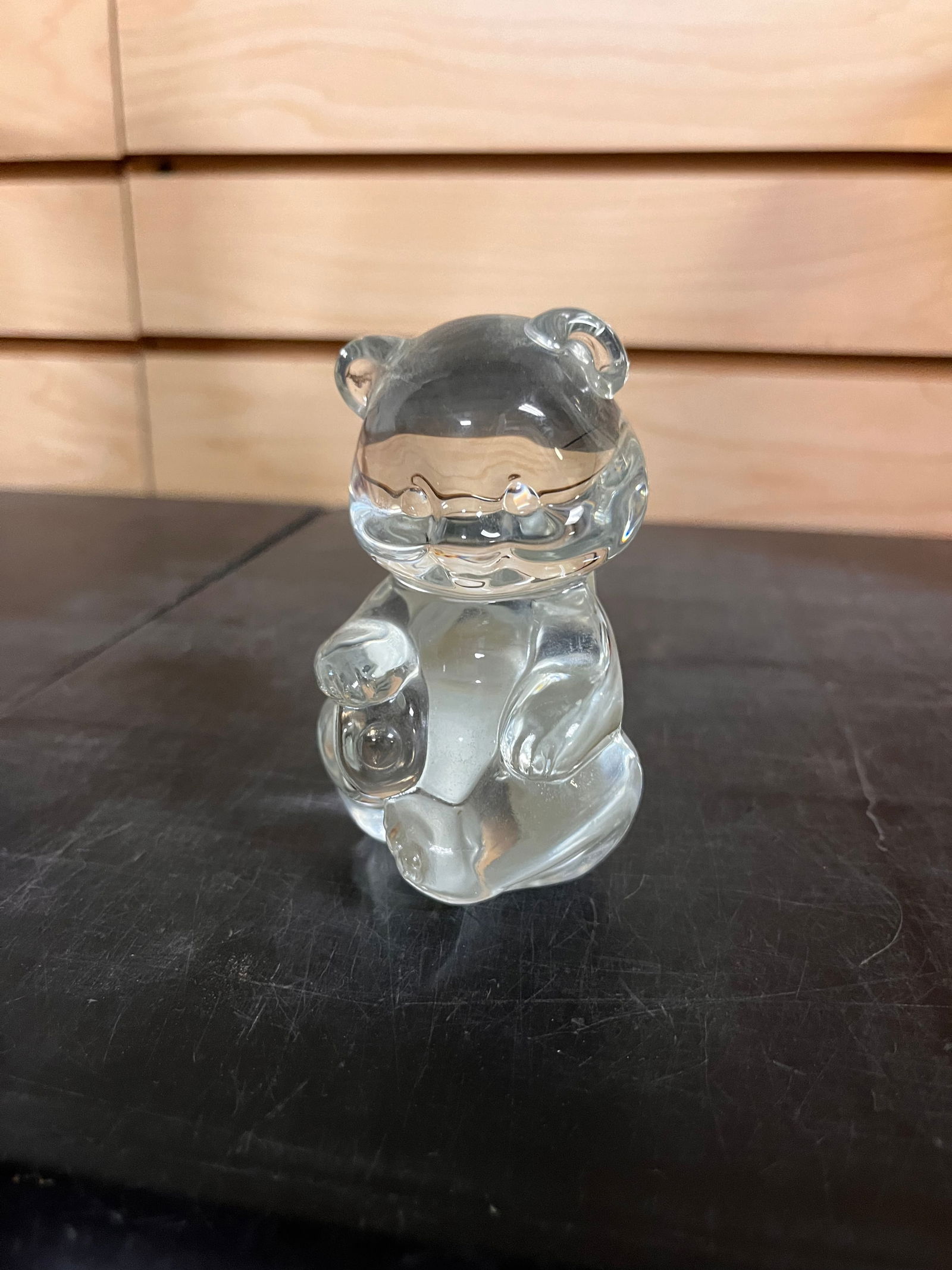 Vintage Fenton Glass Teddy Bear Sculpture: 3 3/4" 