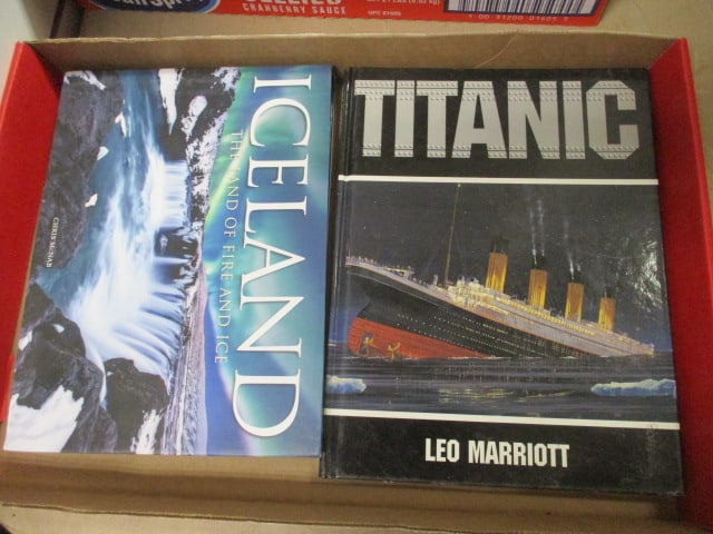"Titanic" and "Iceland" Coffee Table Books: . 