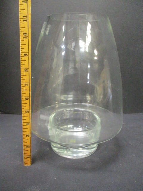 Large Tapered Design Crystal Footed Vase - 4