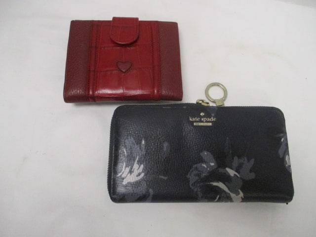 Brighton Red Leather Wallet and Kate Spade Clutch Wallet (1 of 7)