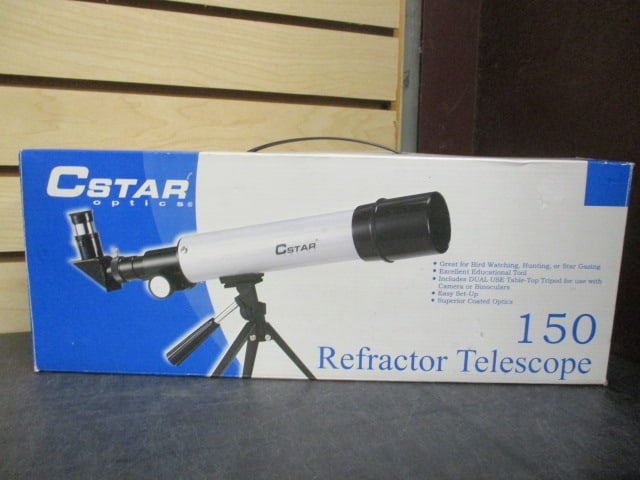 Cstar Optics 150 Refractor Telescope in Original Box: . 