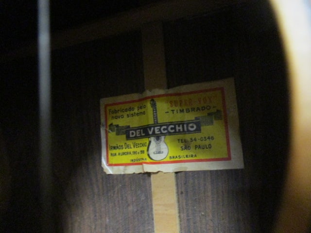 Vintage Del Vecchio (Brazil) Acoustic Guitar - 4