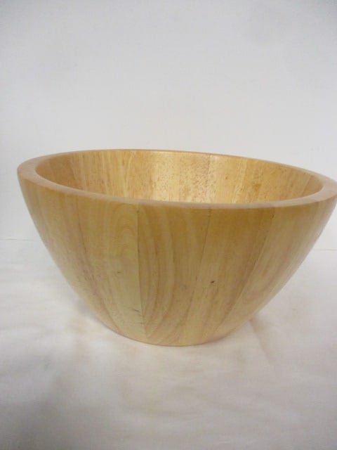 Beechwood Plantation Grown Wood Bowl: 12" x 6" 