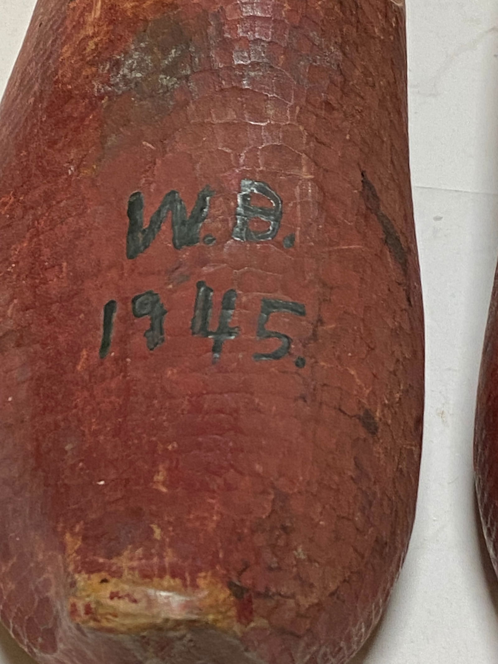 Vintage Dutch Wooden Clogs (Clompen) "WB 1945" - 4