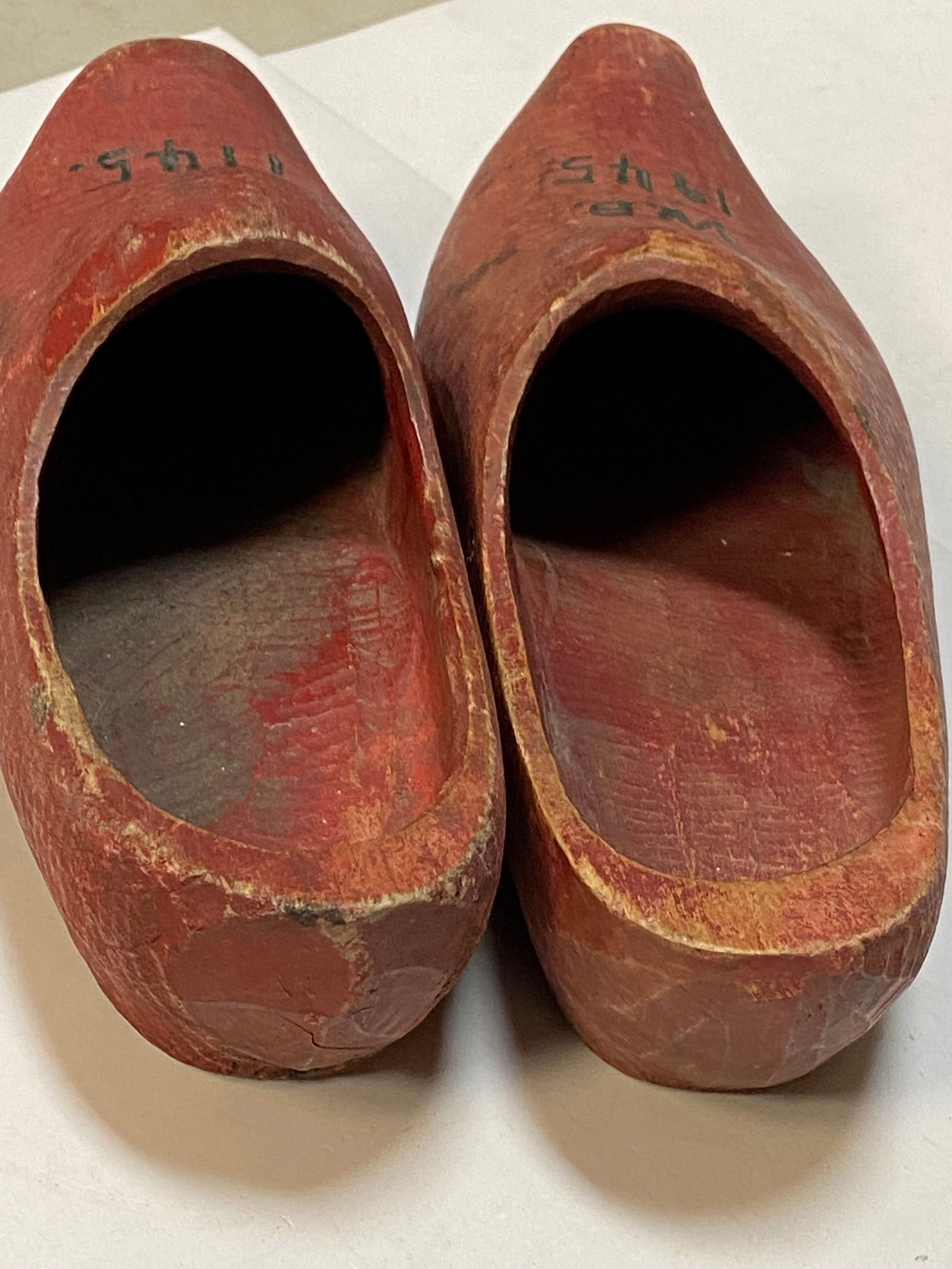 Vintage Dutch Wooden Clogs (Clompen) "WB 1945" - 5