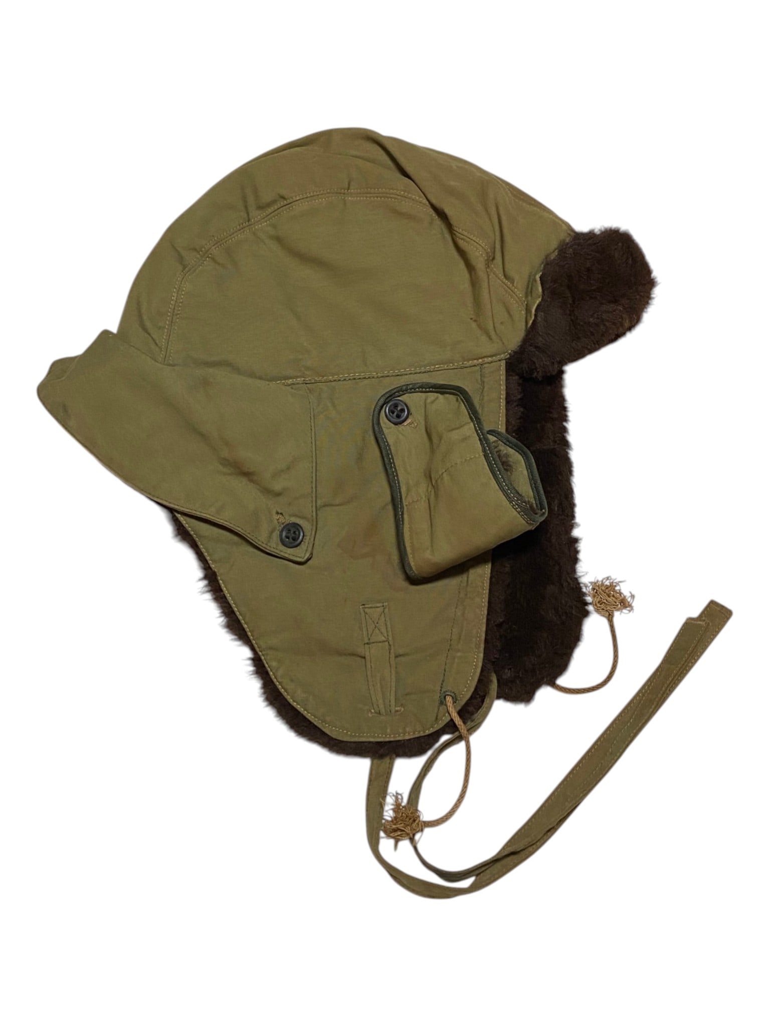 Vintage Military Cold Weather Cap: Very Good Condition | See Photos 