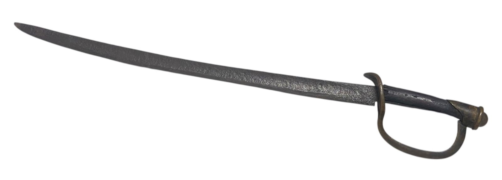 Original Antique Civil War Era Short Sword with Brass Guard (1 of 11)