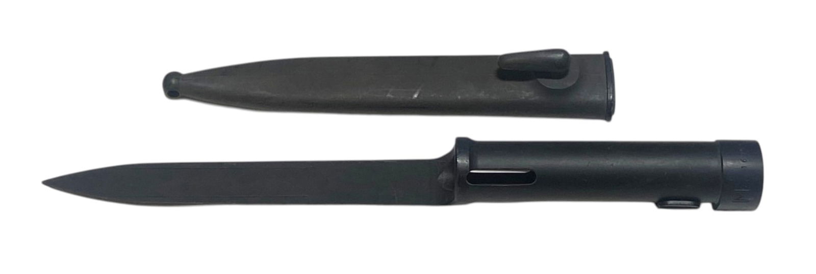 FN FAL m1965 Socket Bayonet with Scabbard: Excellent Condition | 6.5" blade | Overall 11.5" | See photos 