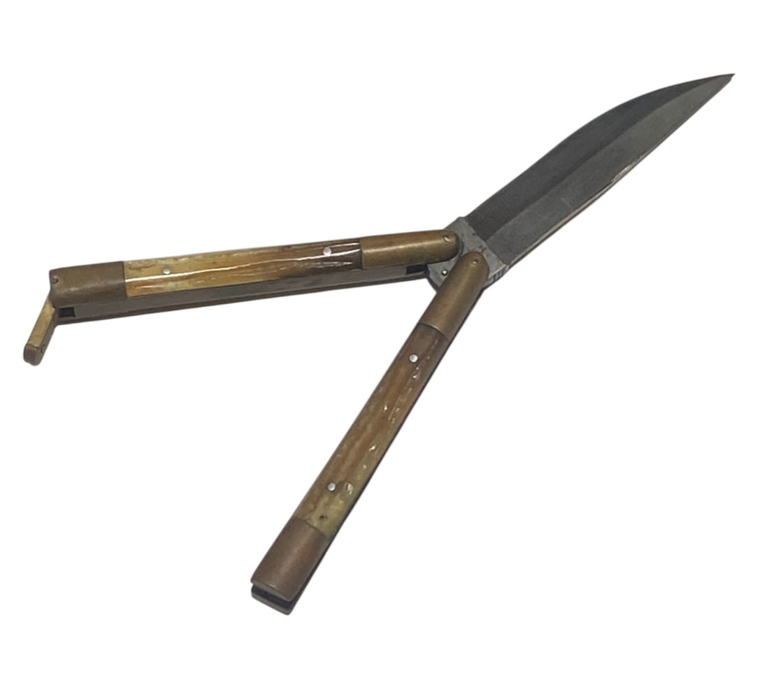 Vintage Philippines Balisong Folding Butterfly Knife - 2