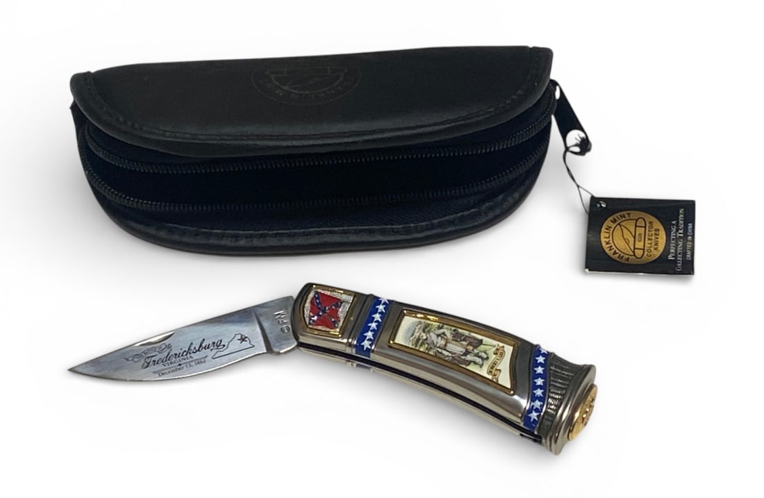 NIB Franklin Mint Knife "Robert E Lee" Collector Knife Model Number B11XA20 - 2