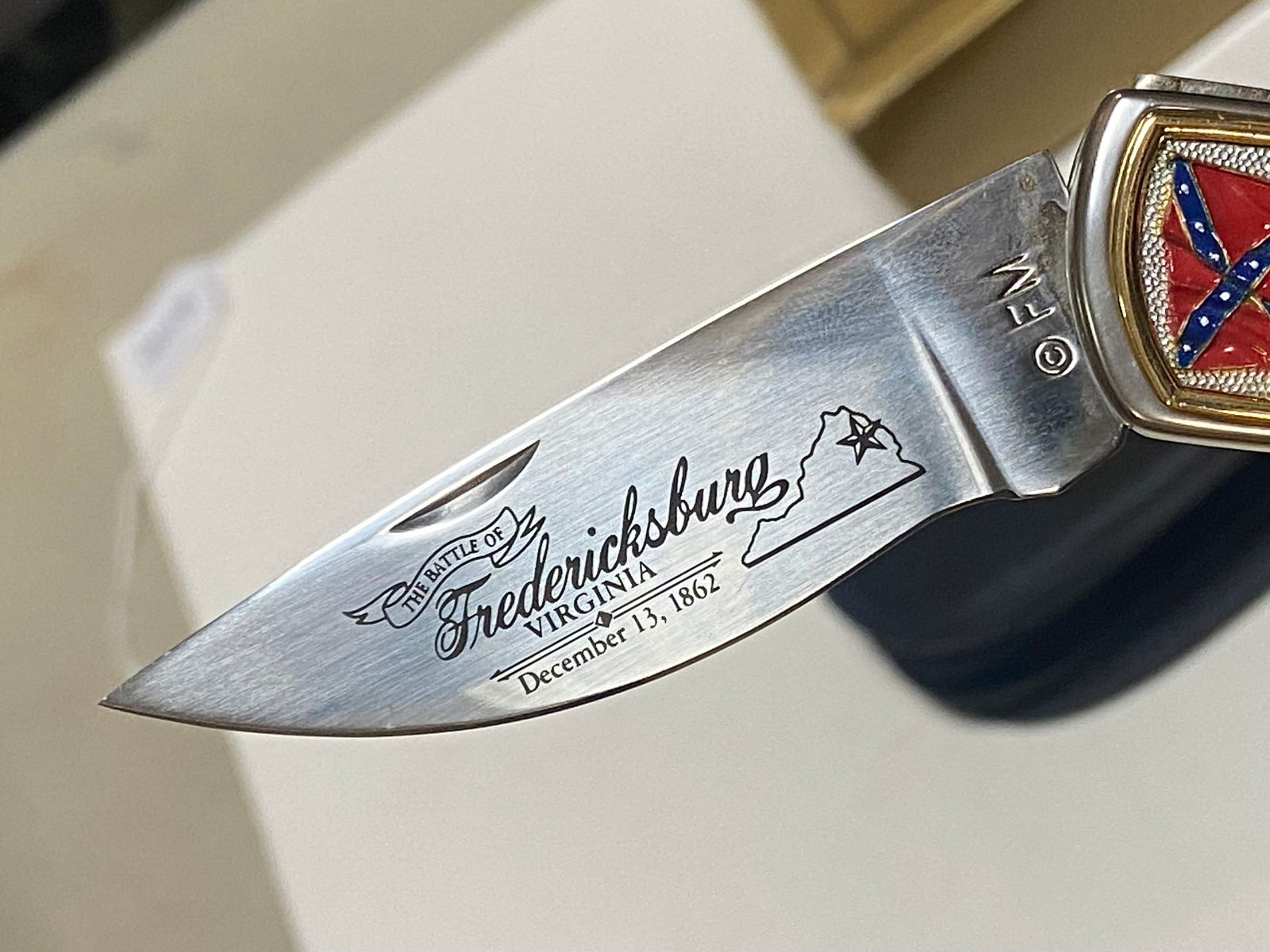 NIB Franklin Mint Knife "Robert E Lee" Collector Knife Model Number B11XA20 - 5