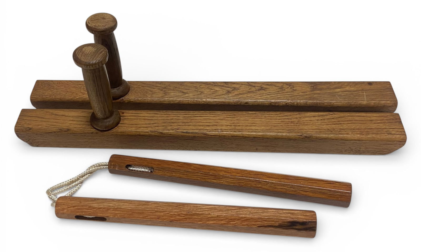 Vintage Martial Art Personal Defense Weapons - Tonfa and Nunchucks: Tonfa: 20" Long | Nunchucks 20" Long |See Photos 