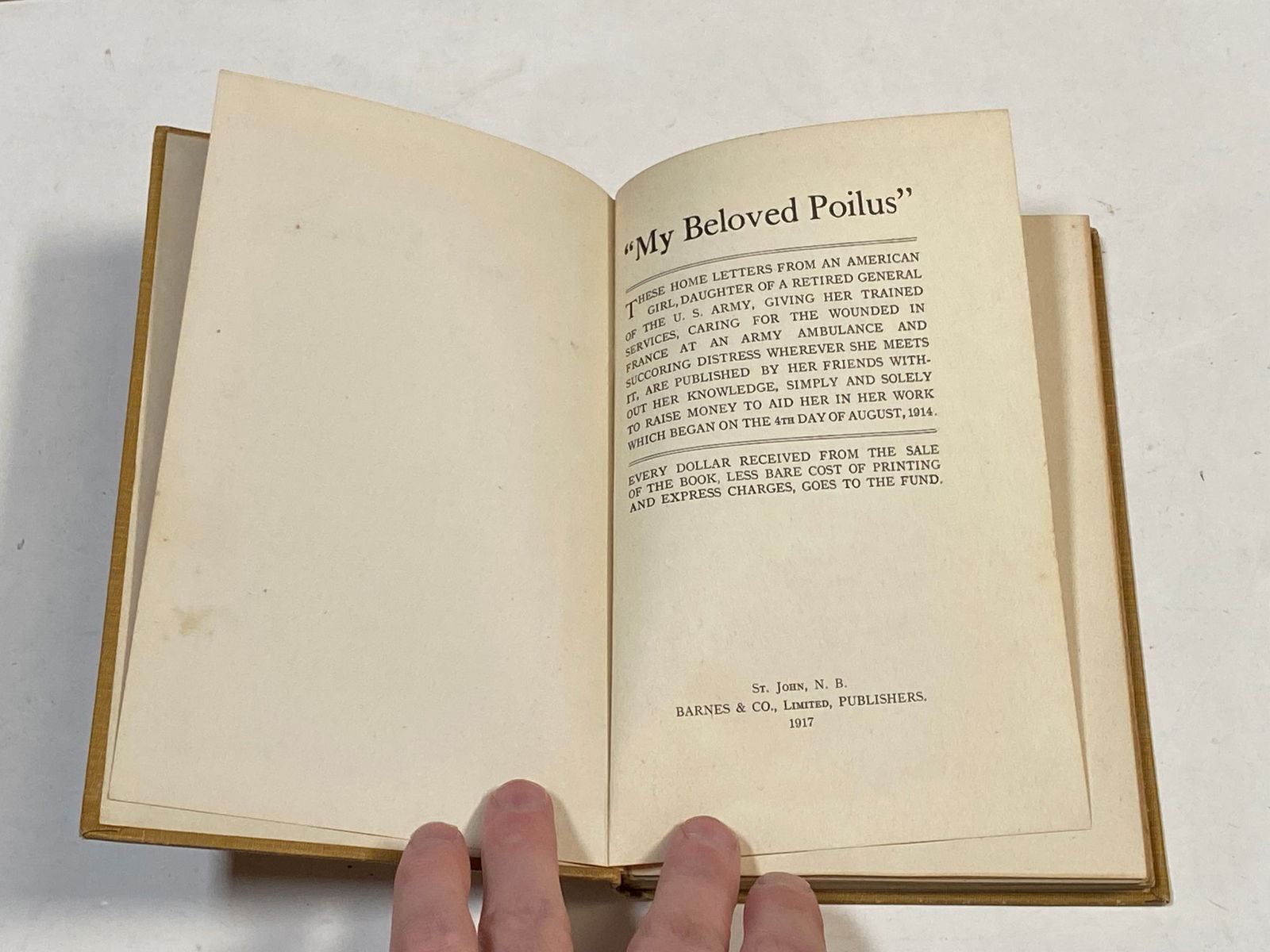 Antique 1917 My Beloved Poilus Book  - 5