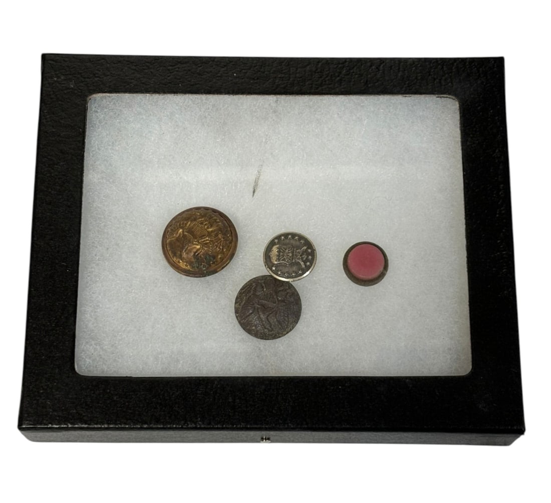 (4) Civil War Buttons in Great Condition: See Photos 