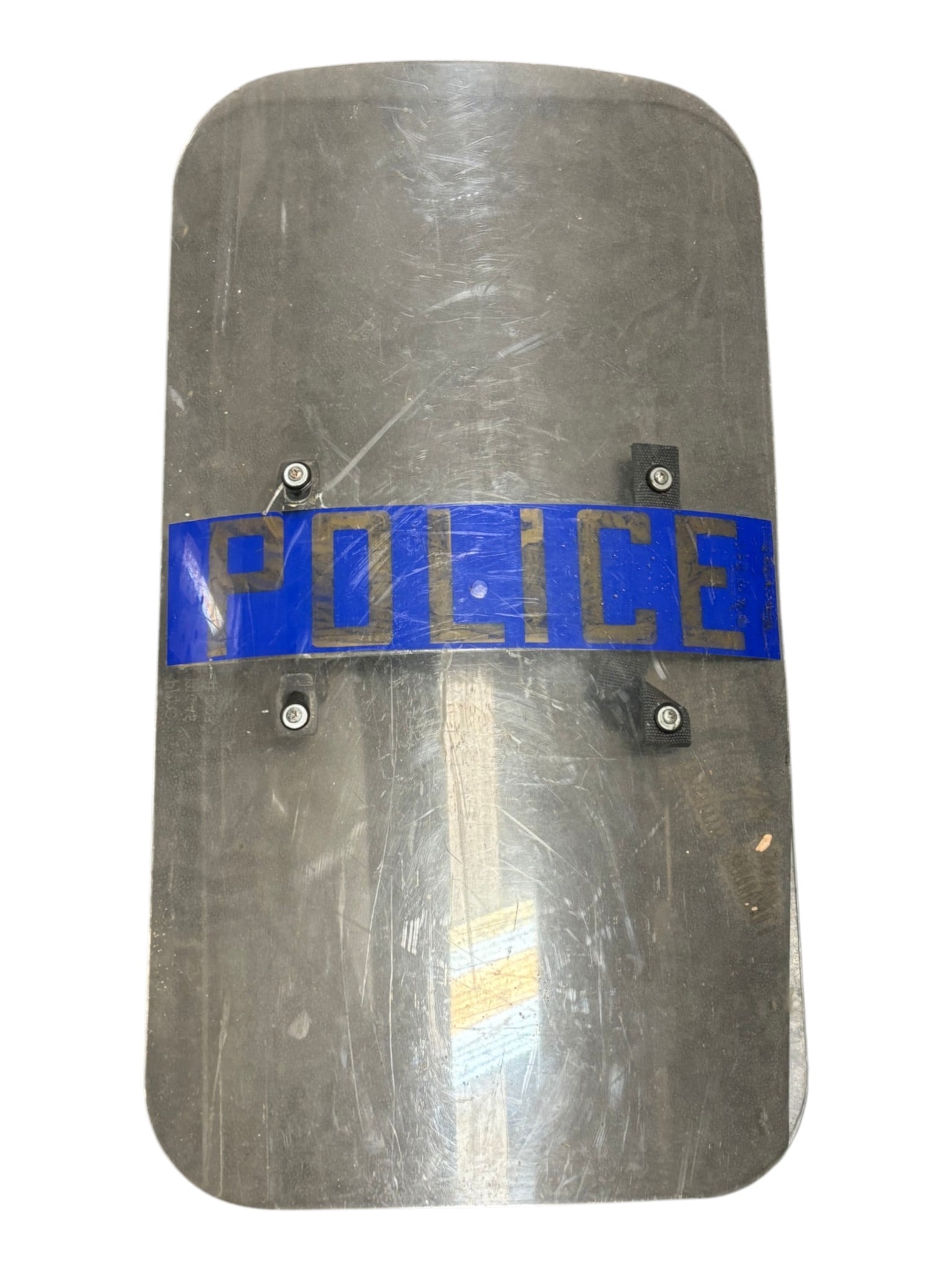 Full-Size Original Vintage Police Riot Shield with Handles: 18"x36" | Foam Arm Rest, Polymer Grip. | See Photos For Rest of Condition 