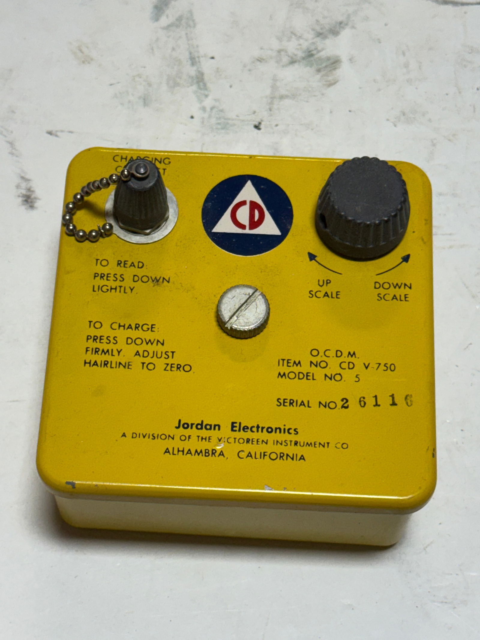 (3) OCDM V-700 Model NO. 6B Radiological Servey Meters and (1) Dosimeter Charger - 17