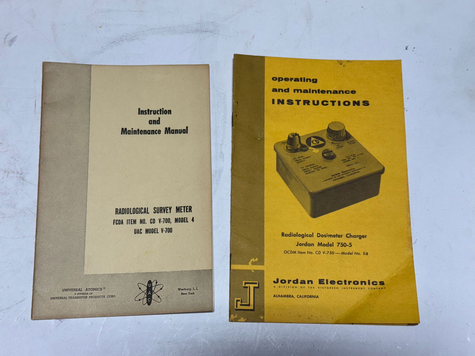 (3) OCDM V-700 Model NO. 6B Radiological Servey Meters and (1) Dosimeter Charger - 19