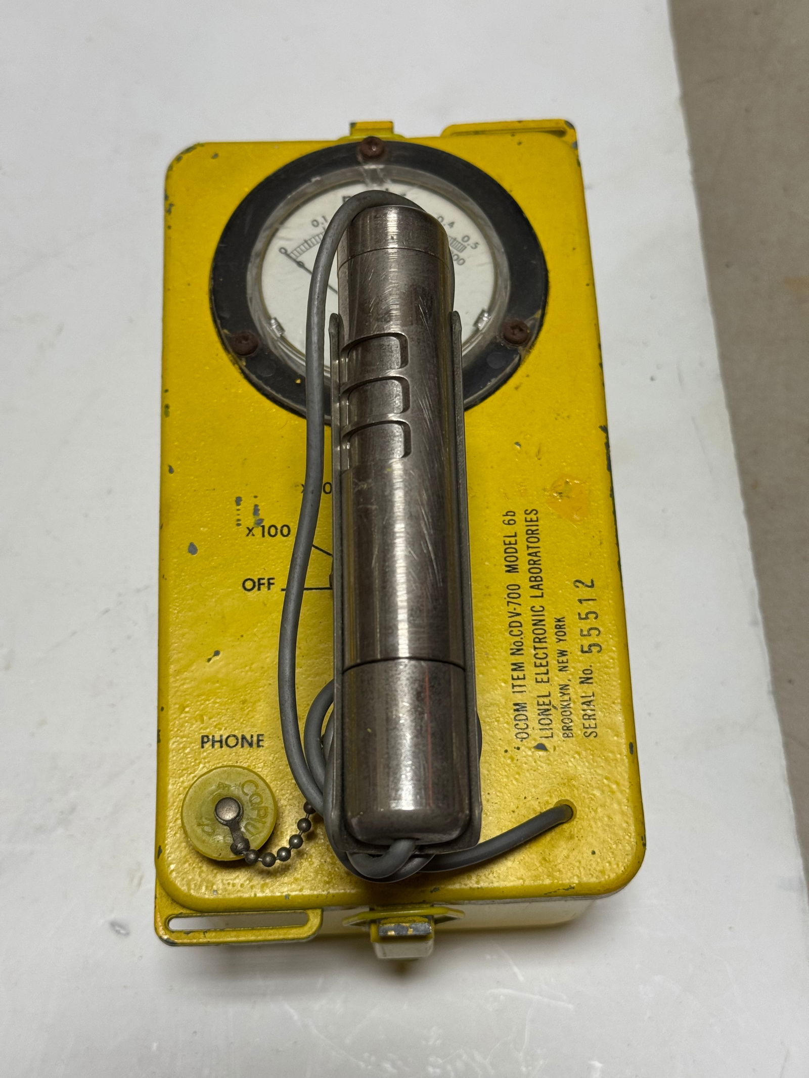 (3) OCDM V-700 Model NO. 6B Radiological Servey Meters and (1) Dosimeter Charger - 2