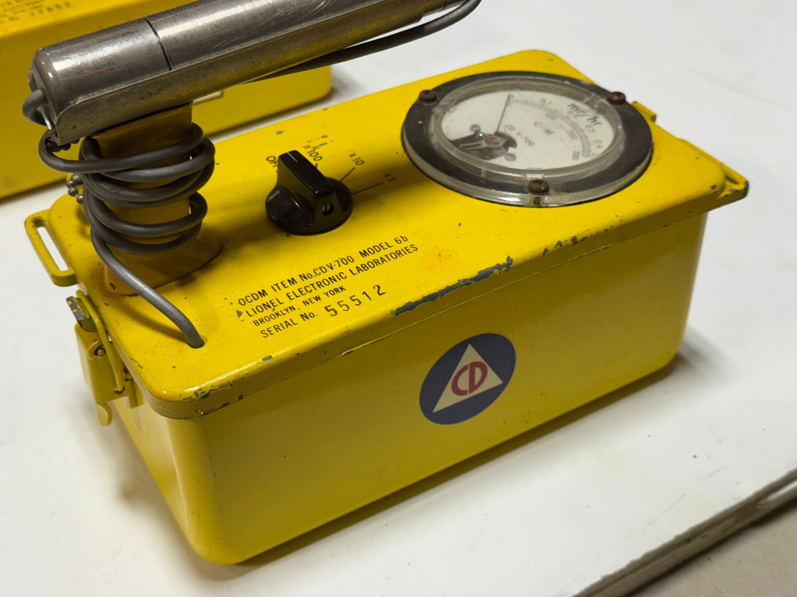 (3) OCDM V-700 Model NO. 6B Radiological Servey Meters and (1) Dosimeter Charger - 5