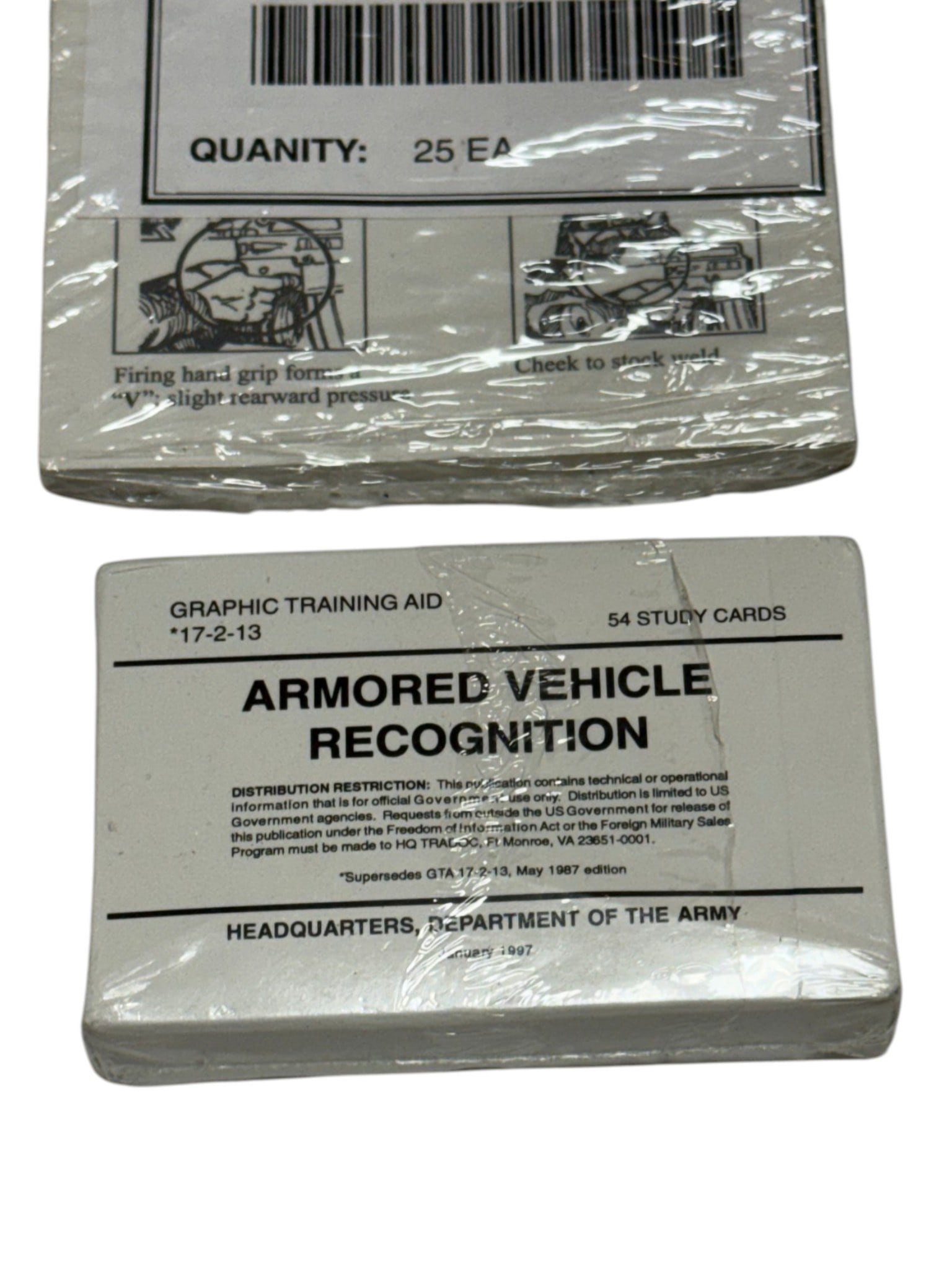 NIB Armored Vehicle Recognition Graphic Training Aid and Rifle Marksmanship Coach Checklist - 3