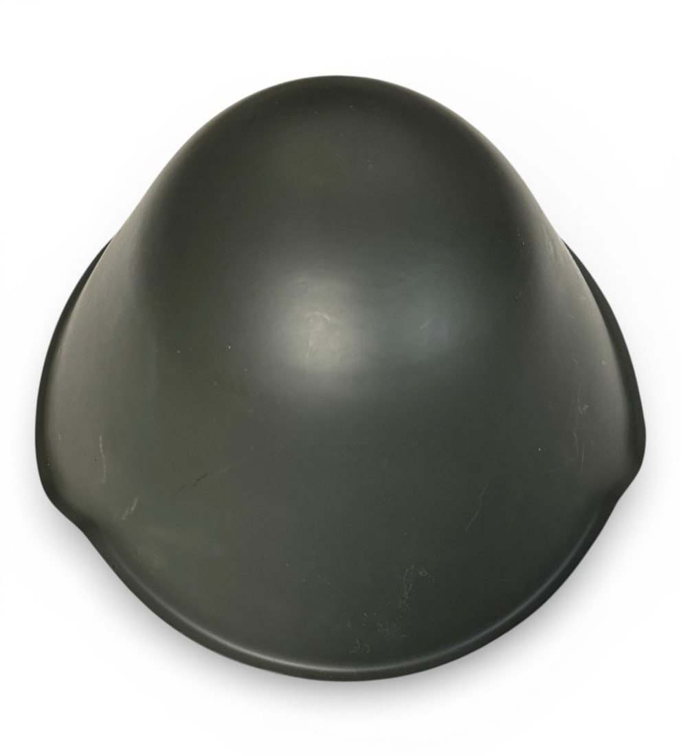 East German m56/76 Helmet with Liner and Chinstrap: Condition is Excellent / Like New 