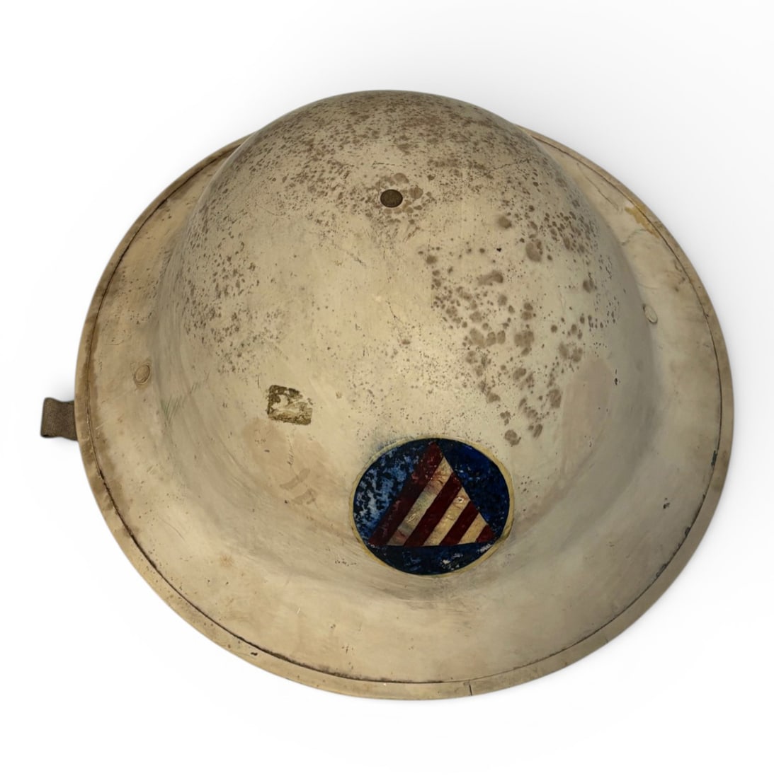 WWII US Civil Defesne Brodie Style Helmet with Liner (1 of 8)