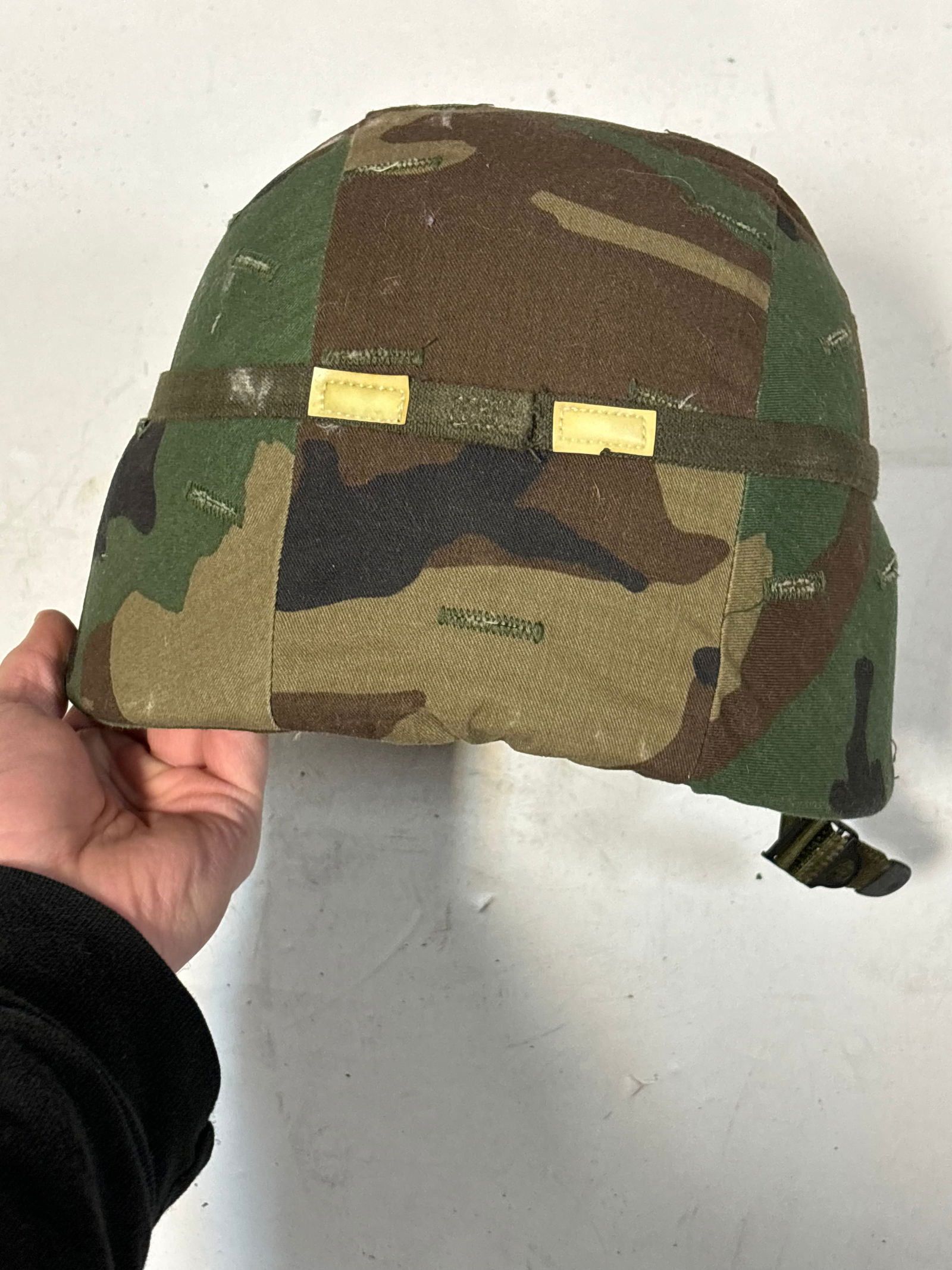 1985 PSAGT Kevlar Helmet with Woodland Camo Cover and Liner - 4