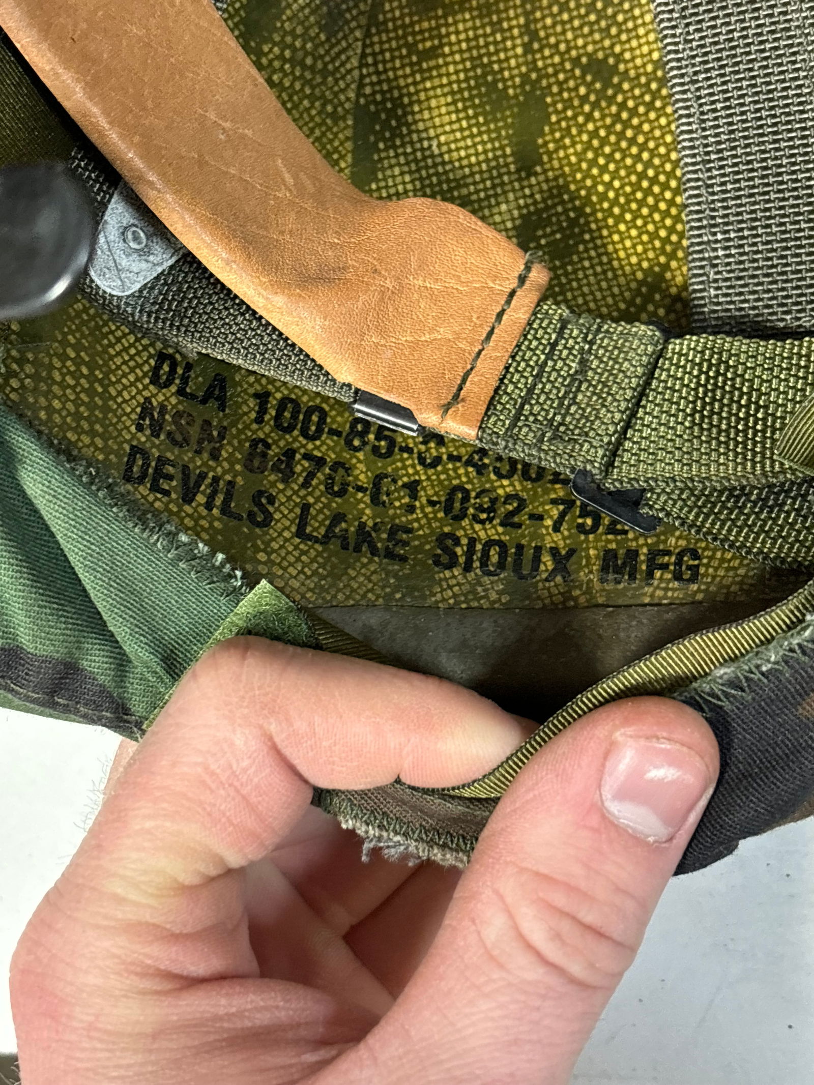 1985 PSAGT Kevlar Helmet with Woodland Camo Cover and Liner - 8