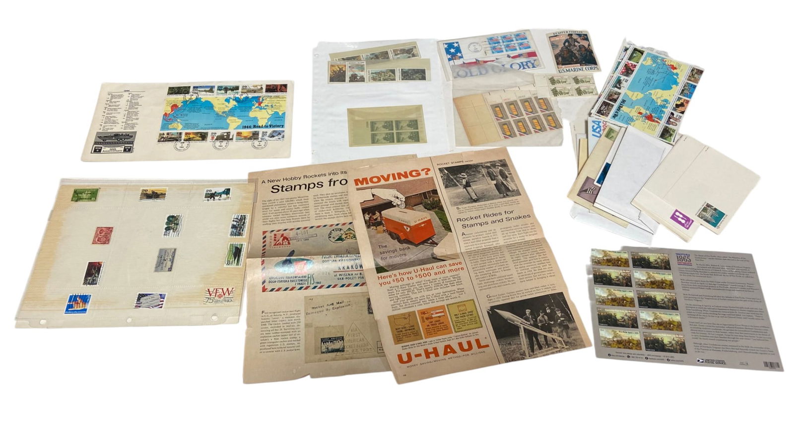 Large Stamp Collection - 1940s-Modern: See Photos 