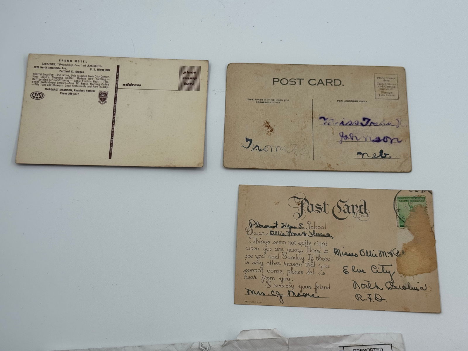 Large Grouping of Letters, Letter Covers, Newspaper Clippings, Post Cards, and More - 12