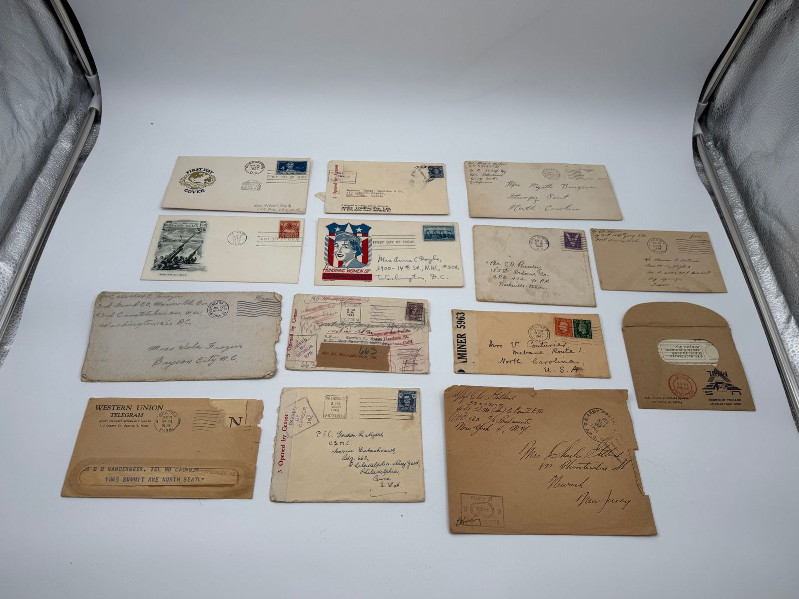 Large Grouping of Letters, Letter Covers, Newspaper Clippings, Post Cards, and More - 15