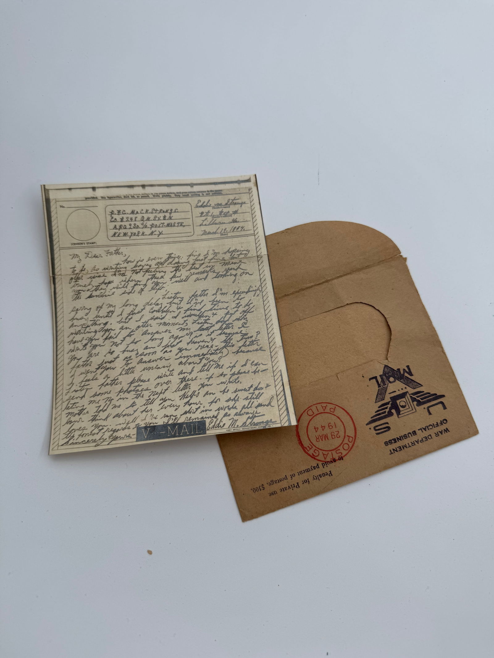 Large Grouping of Letters, Letter Covers, Newspaper Clippings, Post Cards, and More - 19