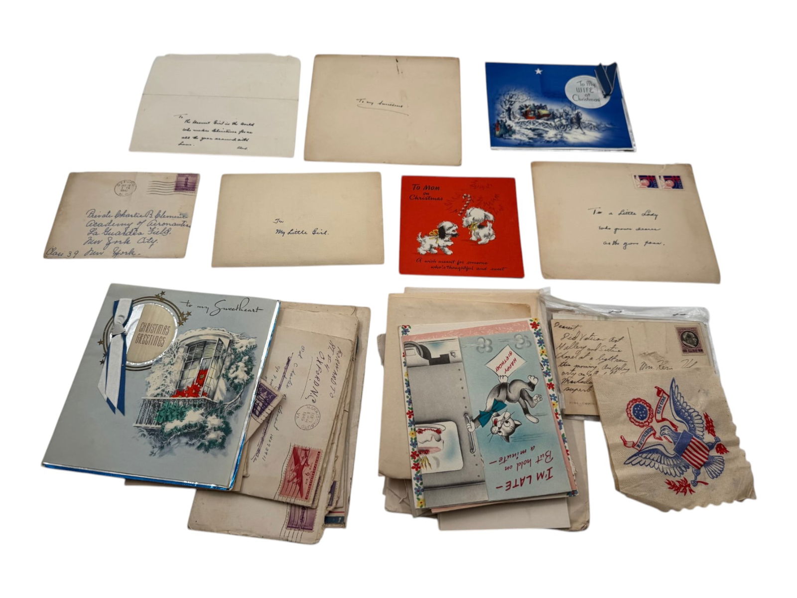 Large 1940s Grouping of Letters and Cards (1 of 20)