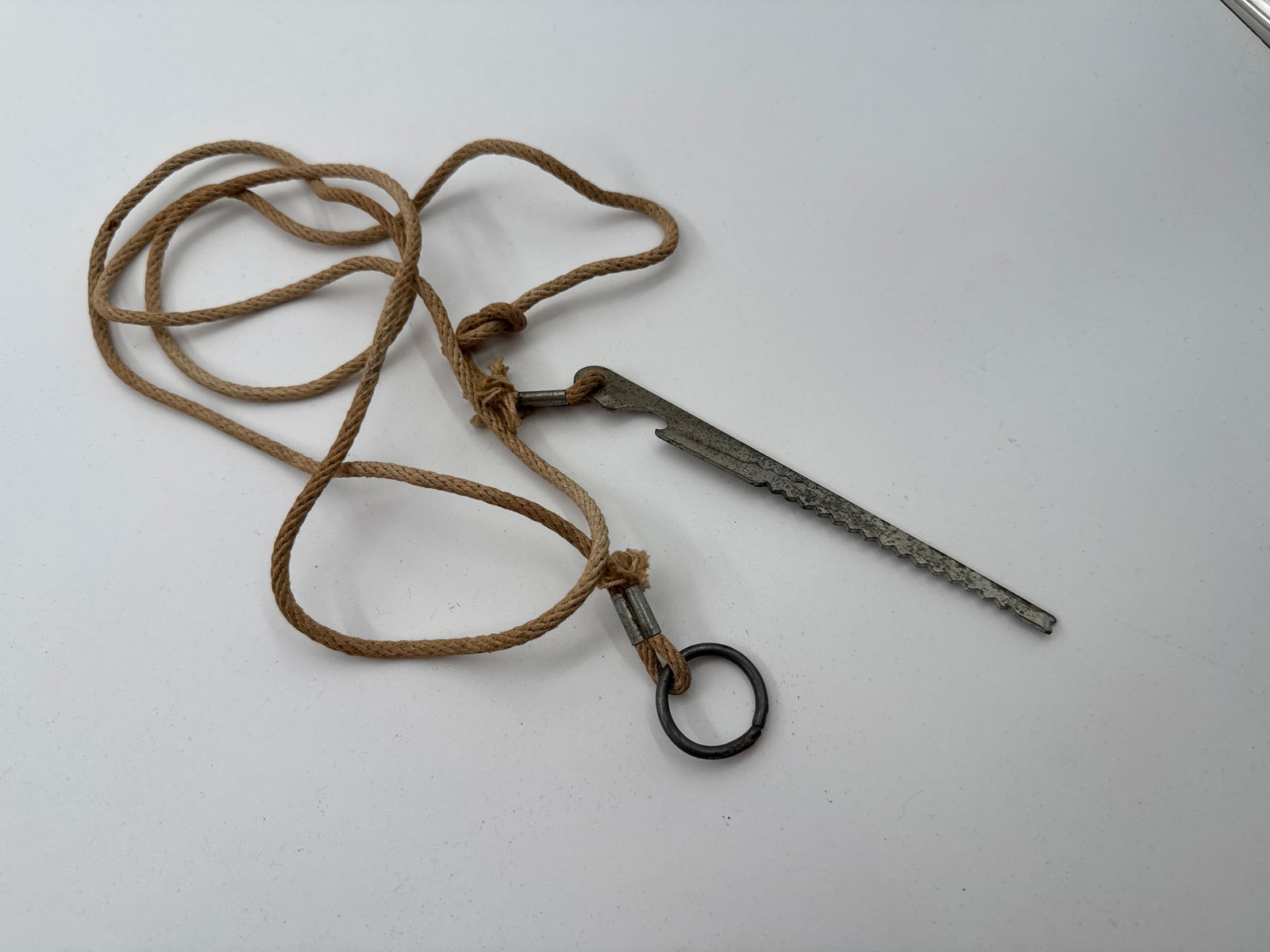 Vintage Hand Saw, Shumate Razor, and Jone-E Lighter with Case - 10