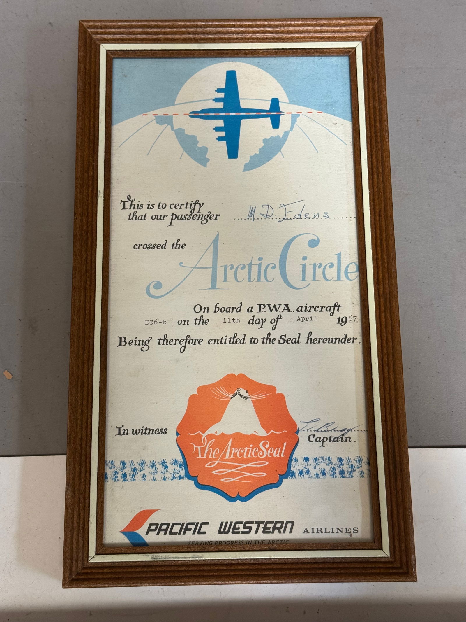 Lot of (3) Arctic Circle Framed Awards - 4