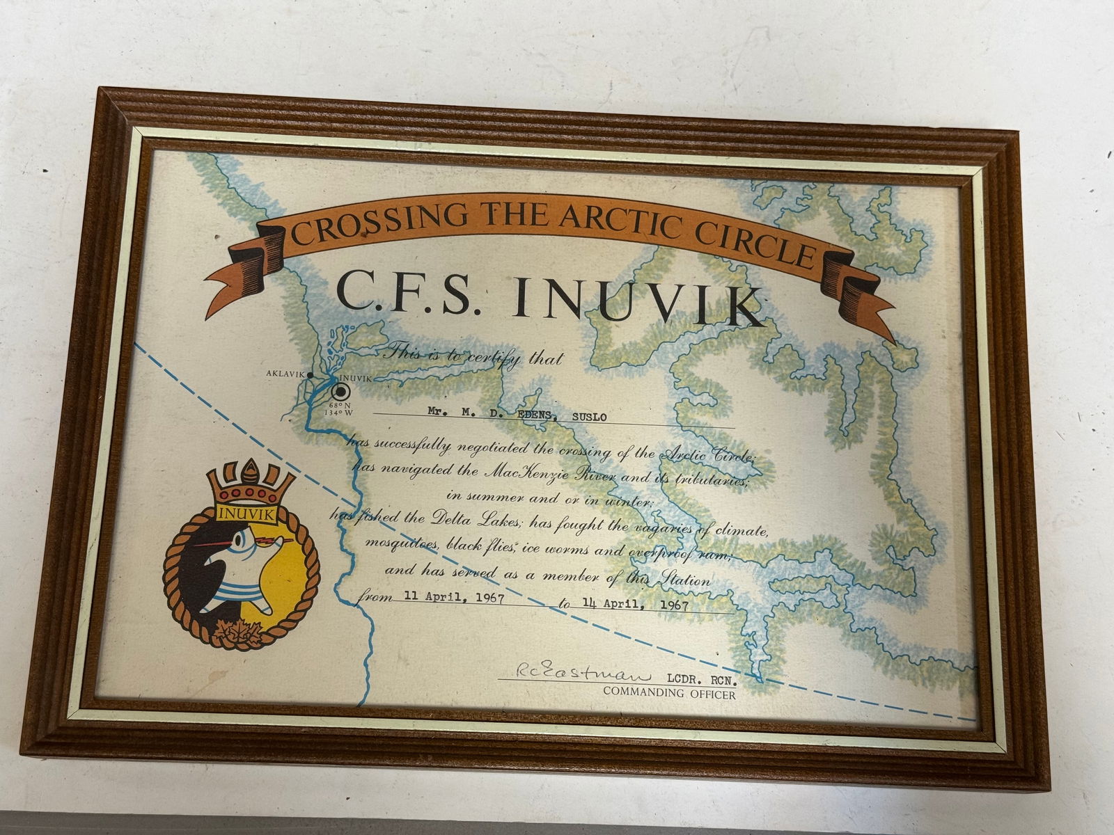 Lot of (3) Arctic Circle Framed Awards - 5