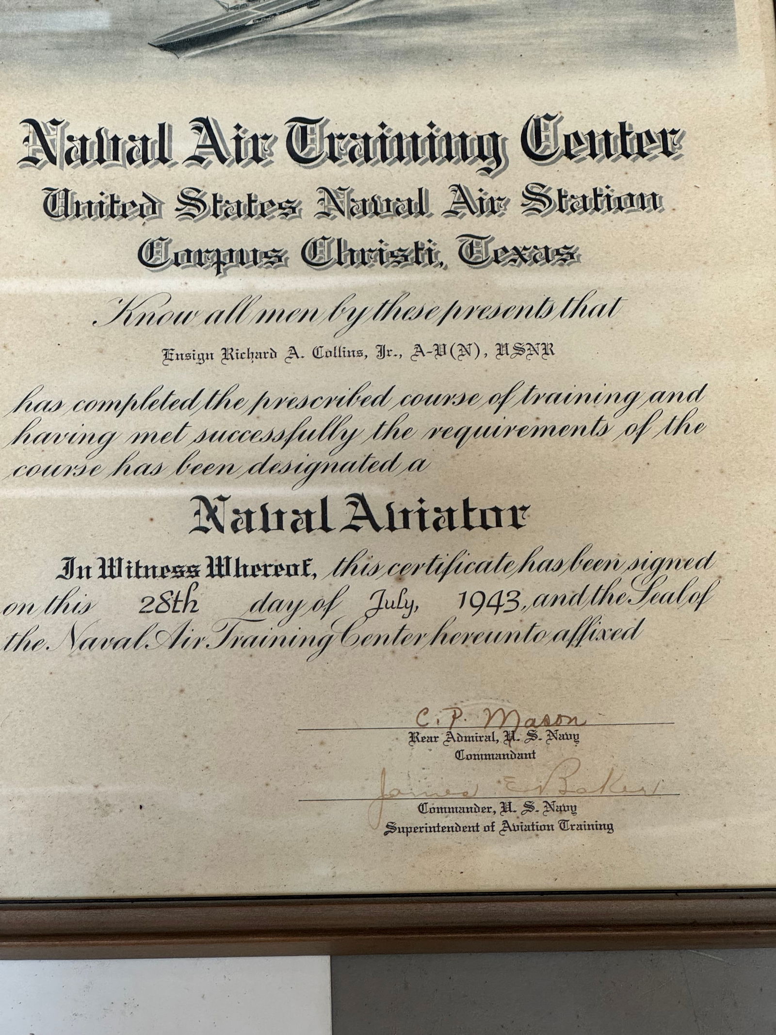 Lot of (4) Framed Awards and Discharge - 4