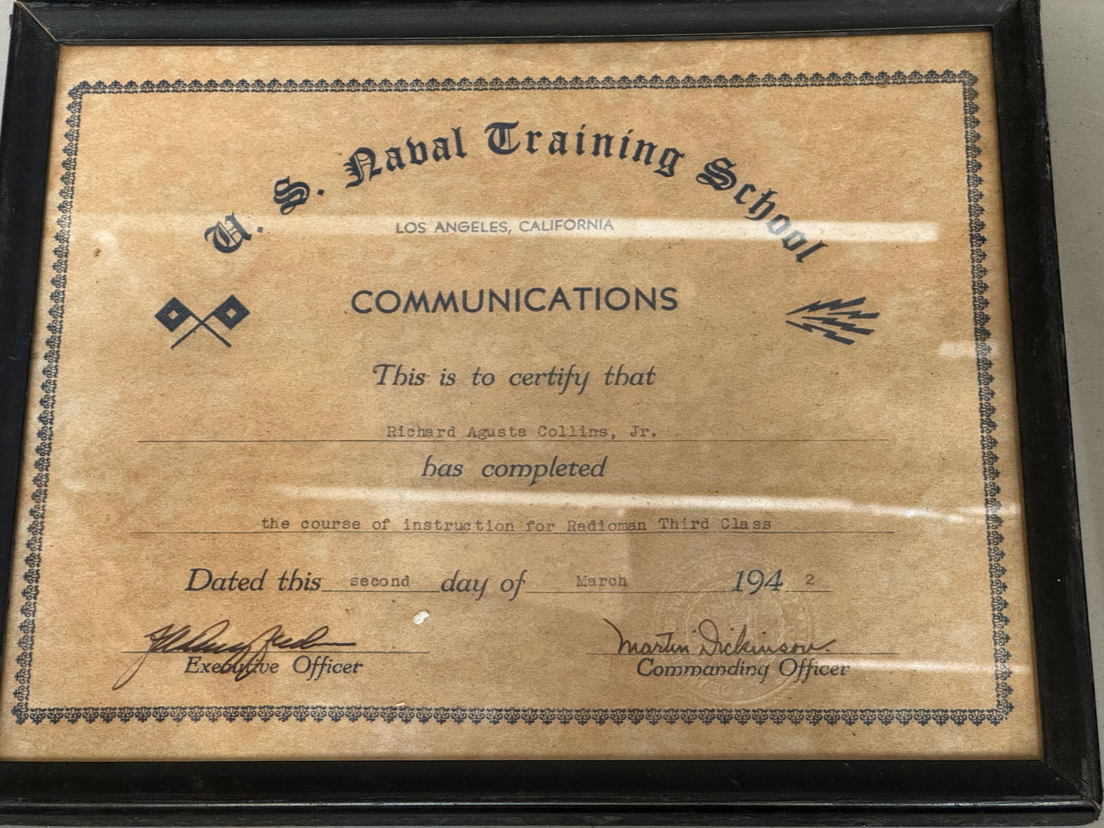 Lot of (4) Framed Awards and Discharge - 7