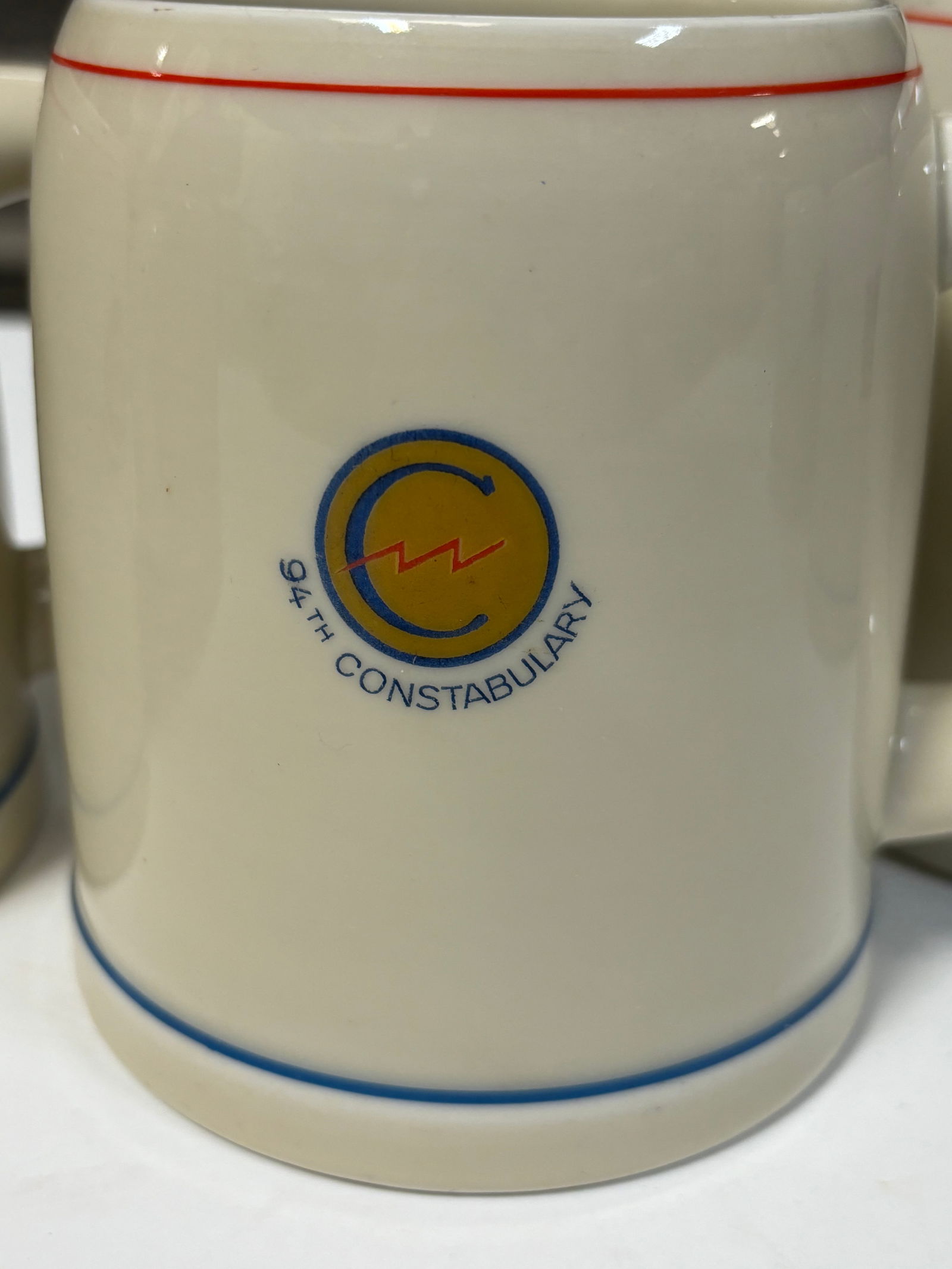 Lot of (6) 94th Constabulary Bayern Glass Coffee Mugs From Occupation Forces - 2