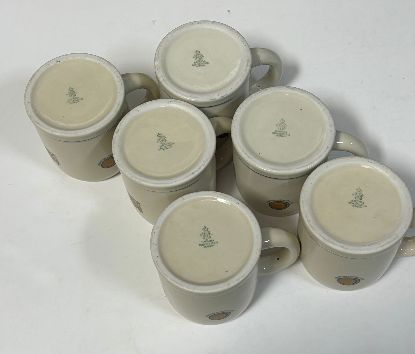 Lot of (6) 94th Constabulary Bayern Glass Coffee Mugs From Occupation Forces - 4