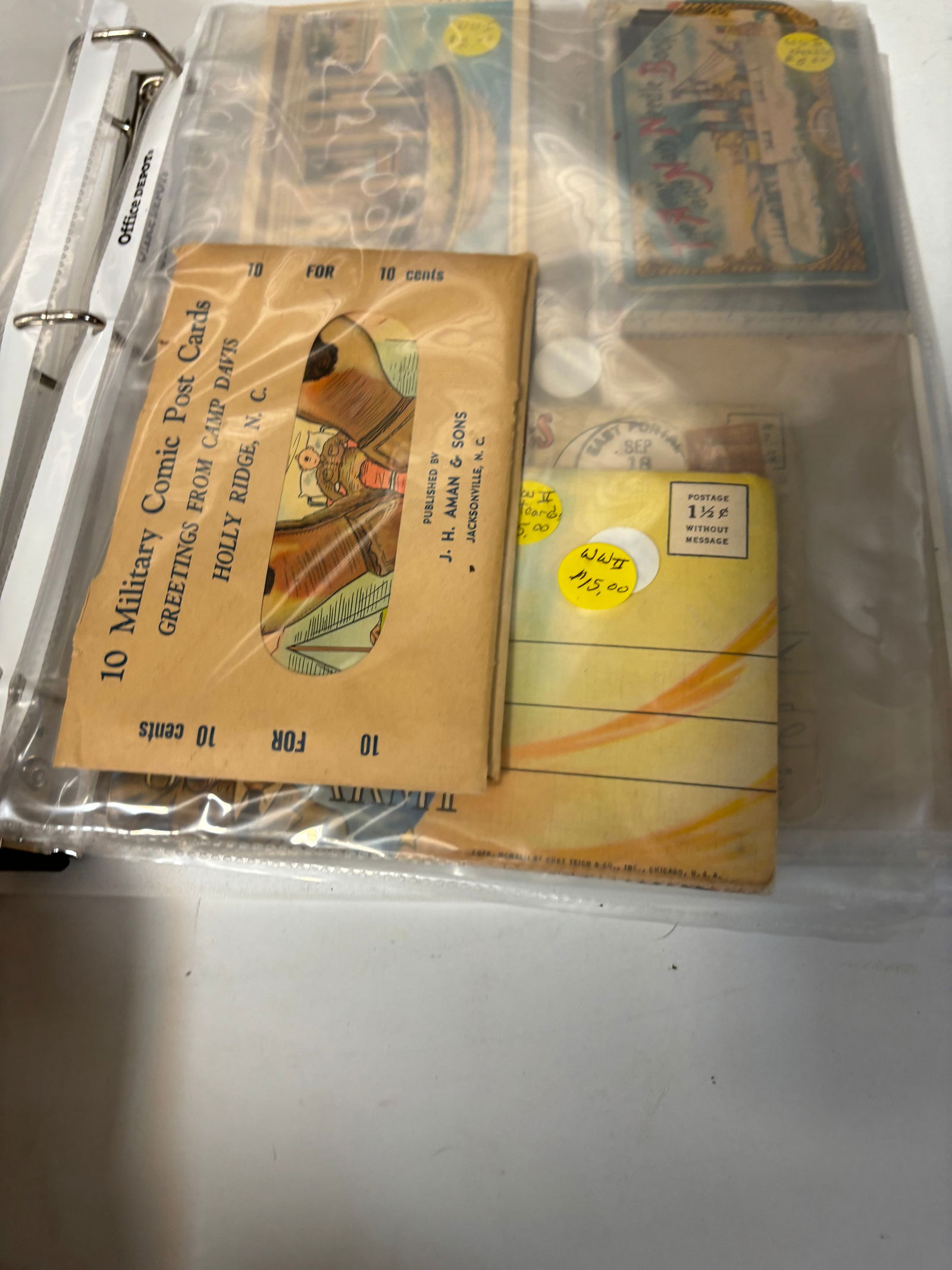 Lot of Misc Post Cards and Paper Items 1900's - 2