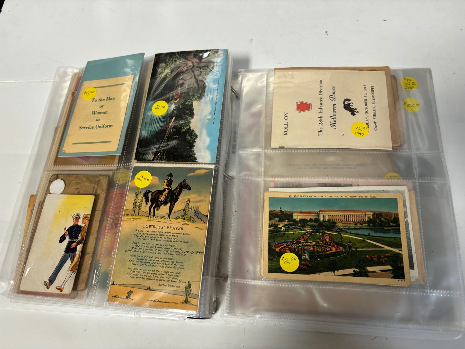 Lot of Misc Post Cards and Paper Items 1900's - 8