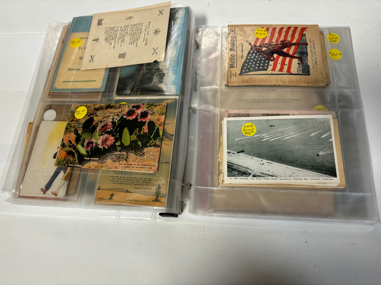 Lot of Misc Post Cards and Paper Items 1900's - 9