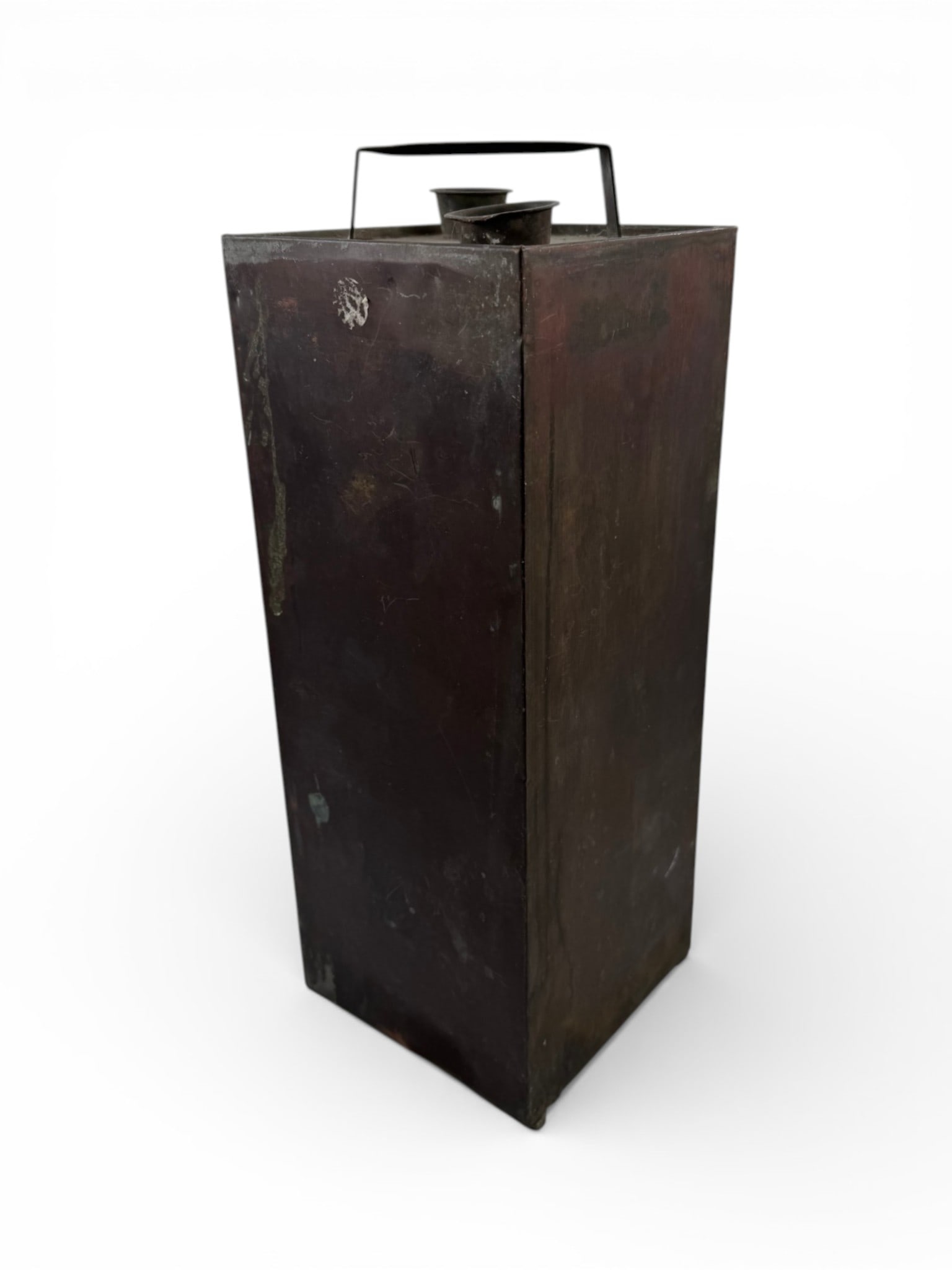 Vintage Brass Can Possibly For Gas: 6.5x17.5". See Photos. 