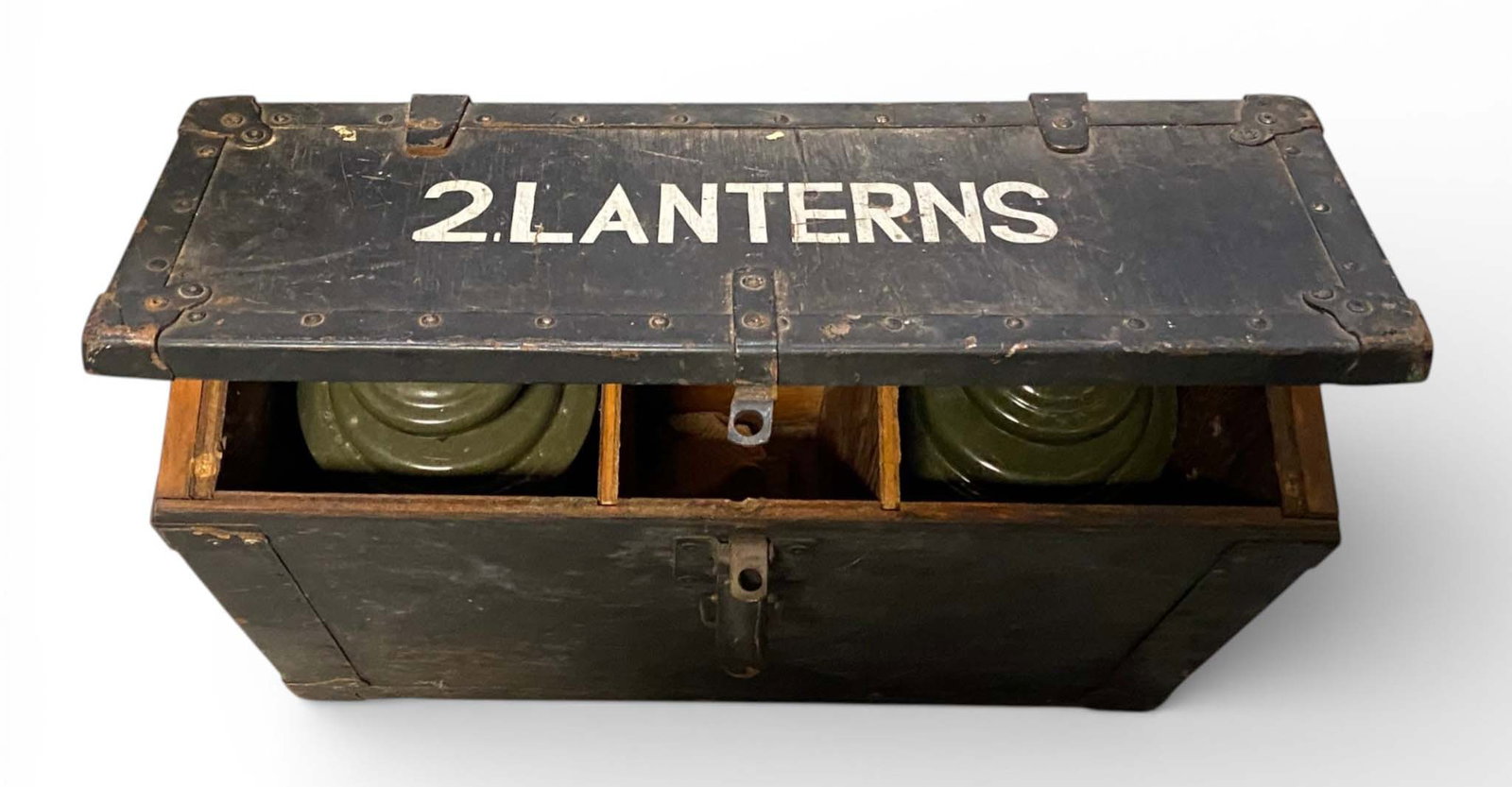 (2) Collectible US Military Quantam Globe Gasoline Lantern in Box with Extras: *ADDITIONAL SHIPPING CHARGE DUE TO WEIGHT AND SIZE* | Comes in box, Extra Glass, Extra Panels. See Photos.