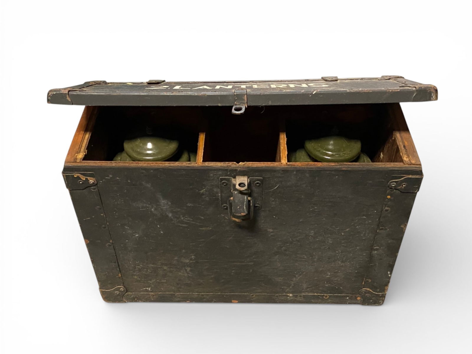 (2) Collectible US Military Quantam Globe Gasoline Lantern in Box with Extras: *ADDITIONAL SHIPPING CHARGE DUE TO WEIGHT AND SIZE* | Comes in box, Extra Glass, Extra Panels. See Photos. 