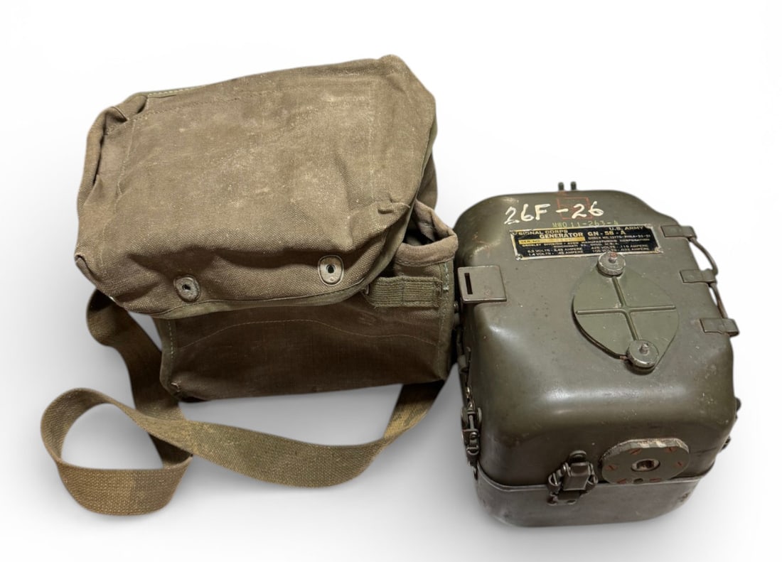 WWII Army Signal Corps Generator GN-58-A for Field Radios: See Photos 